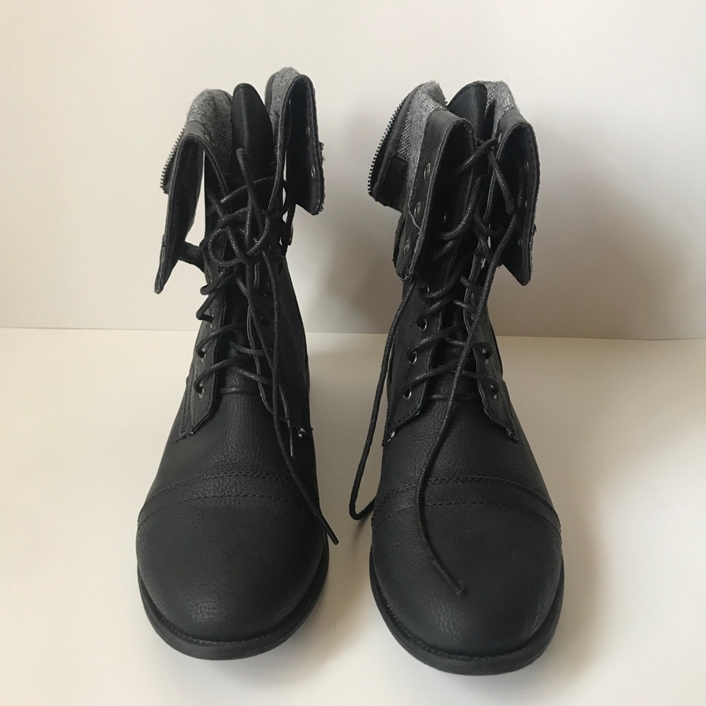 Torrid Black Combat Boots